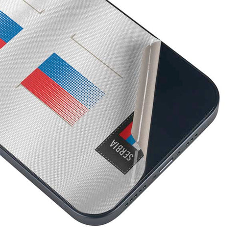 Serbia Soccer Flag iPhone Skins